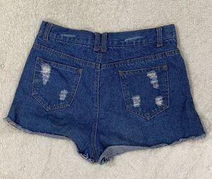 ripped torn denim shorts