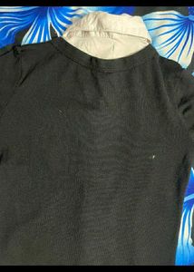 Black &amp; White Fitted Top