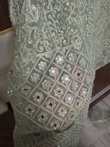 Sage Green Stunning Festive-Wear Lehenga 🧚🏻🥻