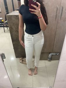 White Skinny High Waist Jeans