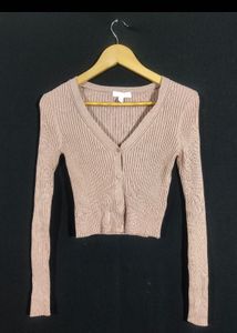 Mauve Knit Cardigan