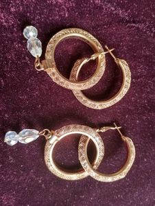 Beaded Hoop Earrings