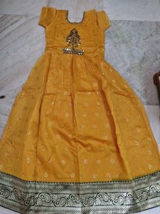 Women's Festive Yellow Dress &amp; Dupatta