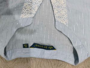 Elegant Blue Embroidered Kurta