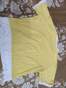 BTS Mearch Yellow Crop Top