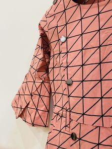 Chic Geometric Print Dress