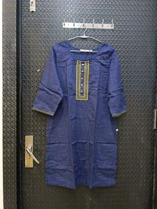 Blue Embroidered Kurta