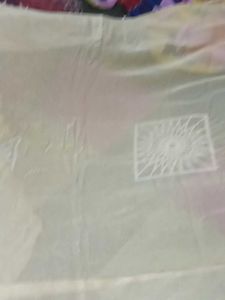 Golden Dupatta Of Net In Very Good Situation