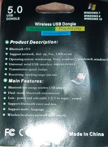 Bluetooth Adaptor (Donegal) Plug And Play , Windows And MAC