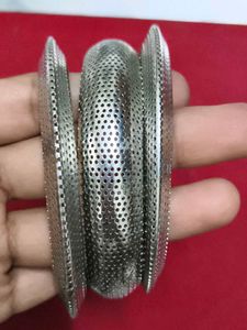 Silver Tone Bangle Set