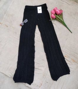 Crochet Beachy Vibe Flare Pants With Waistband