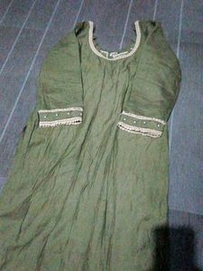 Elegant Olive Green Kurta Set