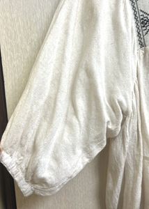 Max White Peplum Top