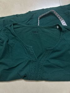 Green V-Neck T-Shirt