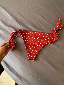 Red Polka Dot Bikini Bottom