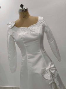 white gown