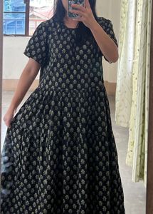Floral Print Fit &amp; Flare Midi Dress
