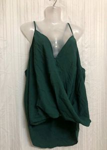 Shein Green Sleeveless Top