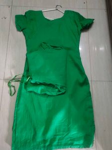 Green Embellished Kurta set