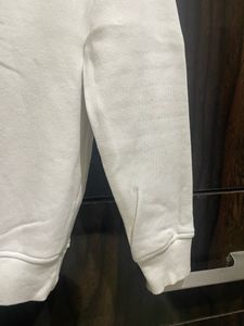 White Hooded Sweat Tshirt