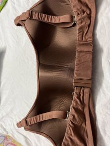 Calzidonia Branded Brown Padded Bra