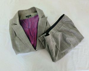 Grey Formal Blazer Set (Women's)