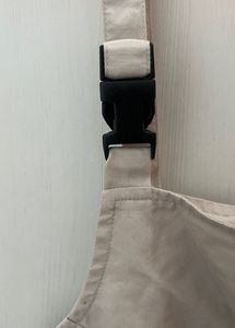Chic Beige Overall Mini Dress - Good Condition