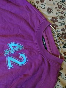 Purple Pullover Sweatshirt