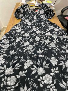 Beautiful Black Cotton Midi