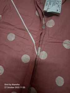Earthen Pink Polka Dot Top