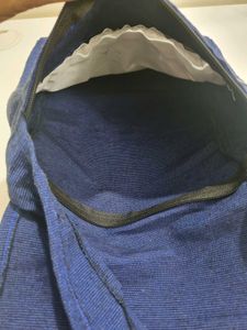 Blue Crossbody Cotton Bag