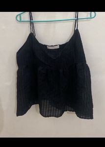 Black Cami Crop Top
