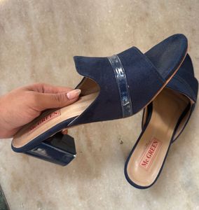 Navy Blue Mc GREEN Slides