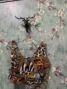 Animal Print Crop Top