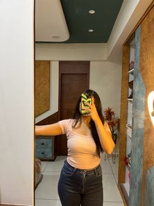 Pink Square Fit Top