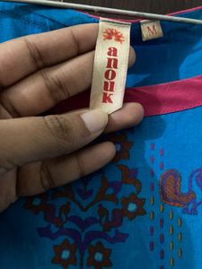 Floral printed cotton Kurta