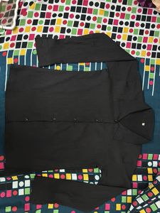 Black Button-Down Shirt