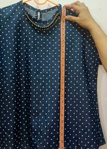 Set Top Polkadot And Jeans For Women