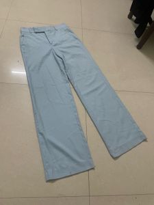 ZARA Wide Leg Sky Blue Pant