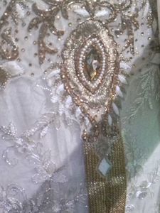 Cream Embroidered Salwar Kameez