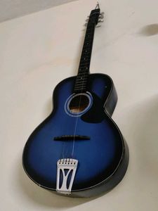 Blue Acoustic Guitar