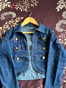 Denim Cropped Jacket