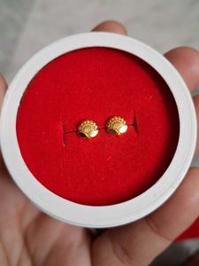 Golden Stud Earrings Gold