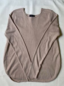 Beige Long Sleeve Top