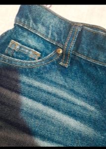 Denim High Rise Shorts