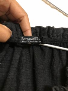 Bershka Black Off the Shoulder Top