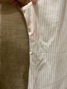 H&amp;M White Ribbed Body Suit