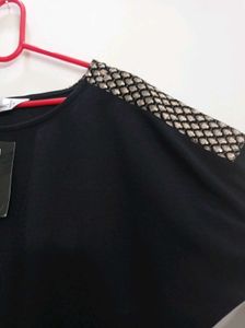 Black Embellished Top