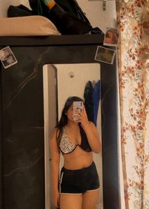 Underwired Black And White Cow Print Bra Top