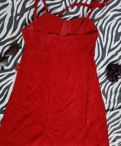 Red Velvet Mini Dress